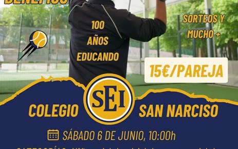TORNEO DE PÁDEL BENÉFICO - CENTENARIO COLEGIO SAN NARCISO